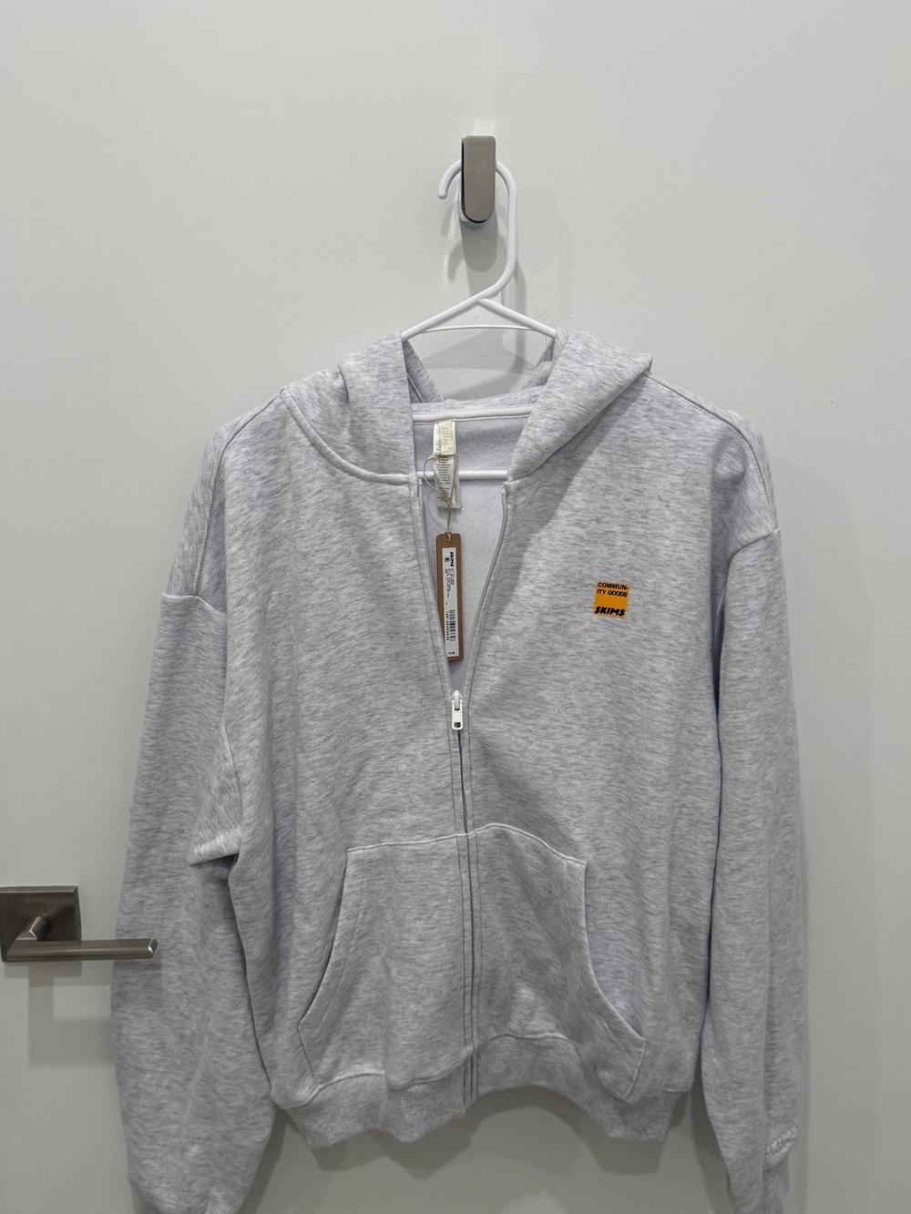 Community Goods x Skims Light Gray Zip-Up Hoodie - Woman’s Large